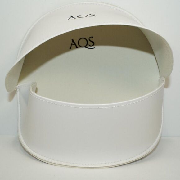 AQS LARGE WHITE SEMI-SOFT SUNGLASSES GLASSES CASE - Picture 3 of 4